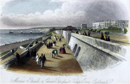 Jeavons after Nibbs Marine Parade & Chain Pier from Kemp Town Esplanade, c.1840 4.25 x 6.5in.